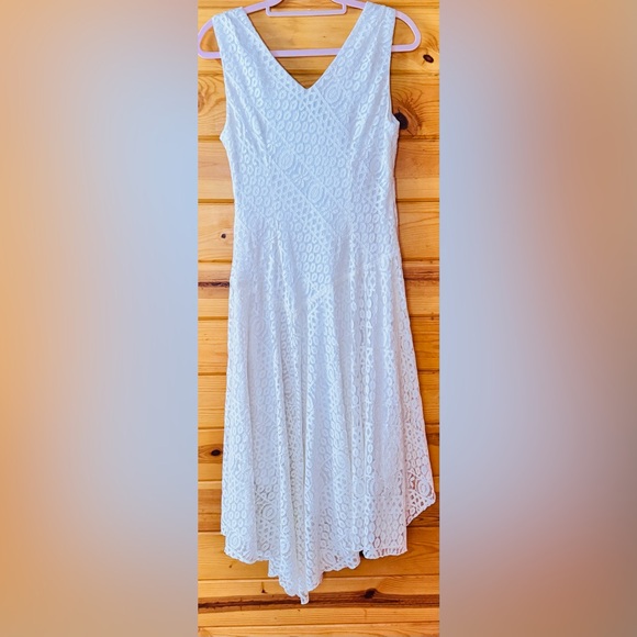 Rabbit Rabbit Rabbit White Asymmetrical Lace Dress - Picture 2 of 6